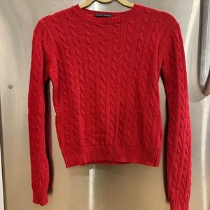 Brandy Melville Cable Knit Crop Sweater